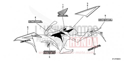 MARKE (CBR250RB/RAB-3F,4E,5ED) CBR250RB de 2011